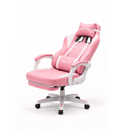 كرسي قيمنق احترافي من Log وردي