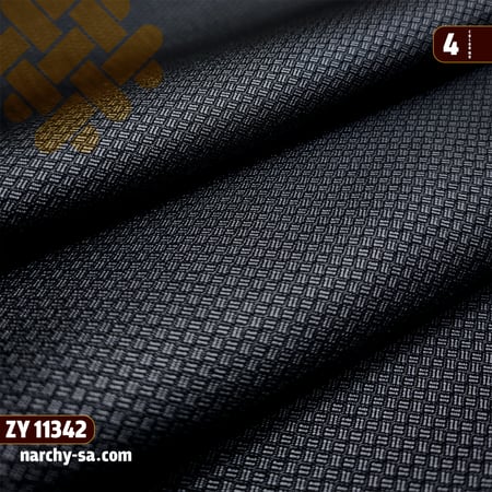 قماش شتوي خلية رمادي غامق - نرشي