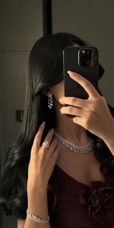 طقم زركون بدقة الألماس