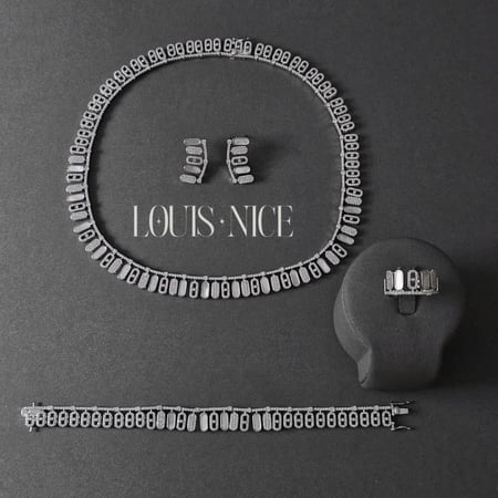 طقم زركون بدقة الالماس