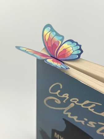فاصل كتاب - فراشة ملونة 1