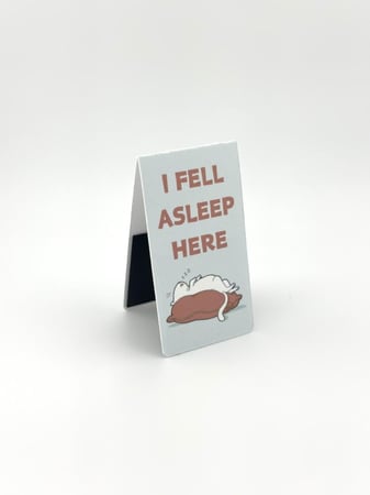 فاصل كتاب - مغناطيس (I fell asleep here)