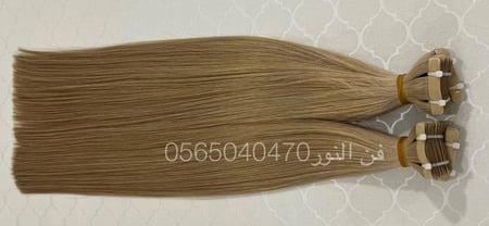 شعر اكستنشن تيب ( ناعم) طبيعي100٪ اشقر زيتوني 6#