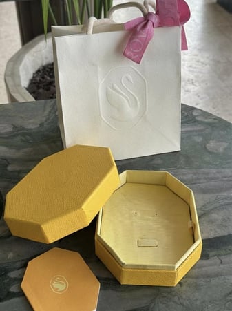 ملحقات سوارفسكي الصفراء سلسال