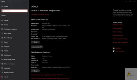 لابتوب Microsoft Surface Laptop 3
