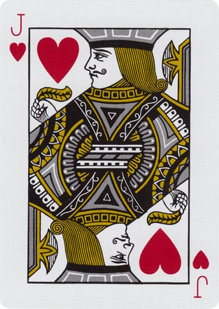 ورق لعب بلوت بايسكل كابيتل - احمر