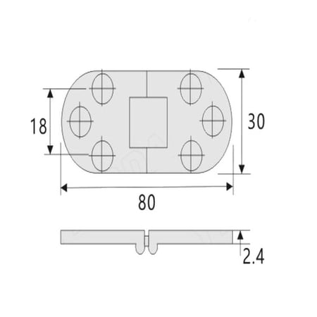 مفصلة اثاث لون برونز