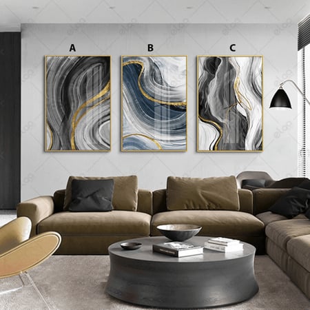 لوحات فن تجريدي دخان باللوان متعددة