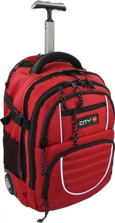 حقيبة ب5 سحابات ظهر وعجلات منفصلين مع اضاءة led