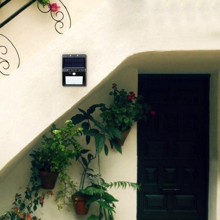 مصباح ال اي دي 25 خلية خارجي حائط مع مستشعر حركة ومقاوم للماء