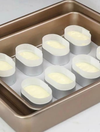 قالب حلقات بدون قاعده ميني تشيز كيك / قوالب تارت / رينق ( 10 قطع )