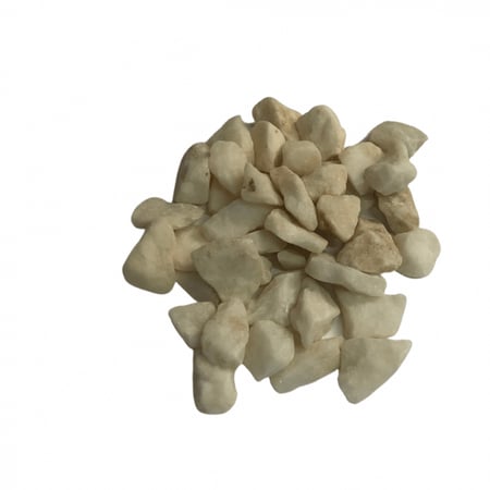 حجر ديكور لون ابيض حجم صغير ( وزن 310g )