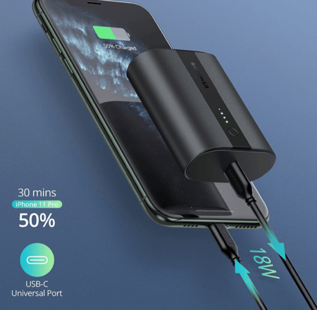 أصغر بطارية متنقلة 10000 بتقنية البايونير