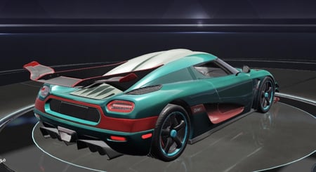 سيارة Koenigsegg One - اخضر