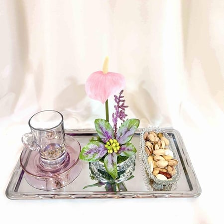 صحون مكسرات زجاج صغيره