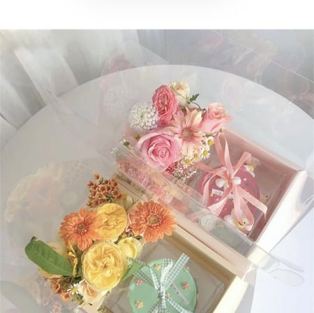 مغلف 10 بوكسات للهدايا والحلى شفافه مقاس 26.5*18,5*30