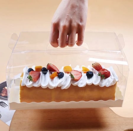 مغلف 10 بوكسات شفافه مقاس 28*10*11