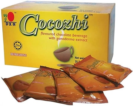 كوكوزي dxn مشروب الكاكاو الطبيعي شوكولاته خام مع الفطر الريشي DXN COCOZHI MUSHROOM ganoderma