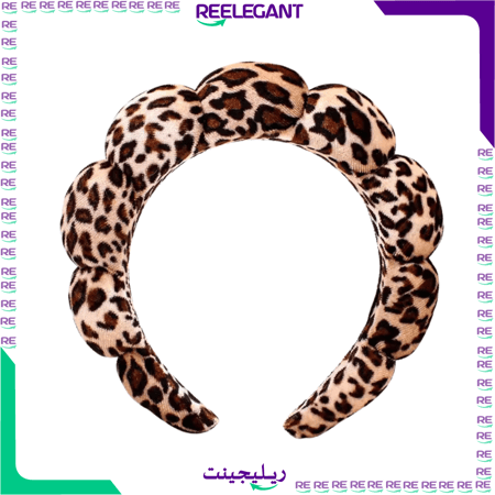 طوق شعر للرفع الشعر وقت وضع الميك اب والعنايه بالبشره بتصميم نمري