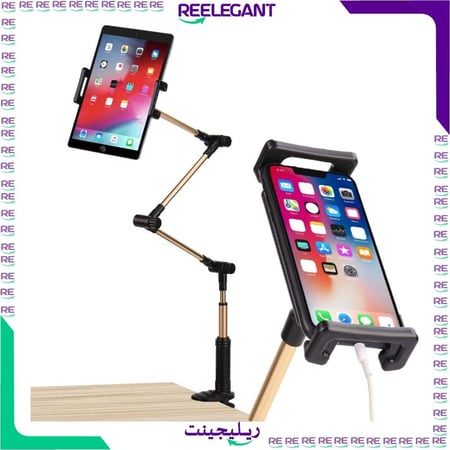 حامل تابلت مرن طويل الذراع حامل تاب على المكتب وعلى السرير