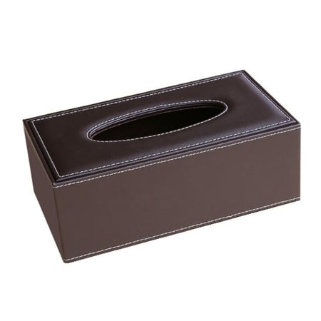 علبة مناديل جلد أنيقة للمكتب