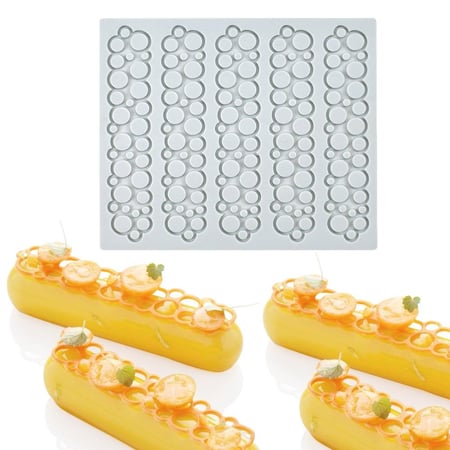 قالب سيلكون لتزيين الطبق 3*129*155  ملم