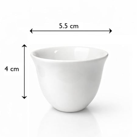 فنجان قهوة عربي بورسلين من HostLine طقم 12 قطعة