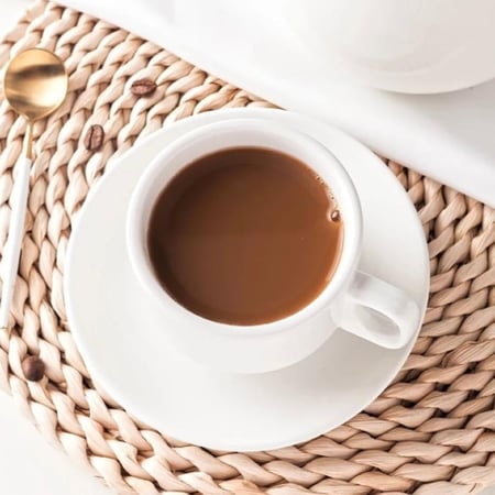 كوب قهوة مع الصحن سيراميك طقم 6 حبات