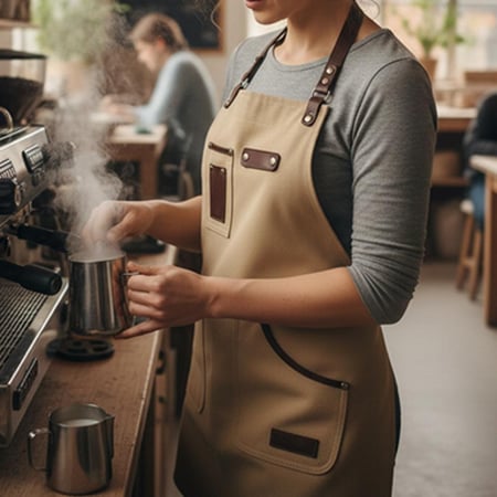 مريلة قماش مع جيوب من شيف براند