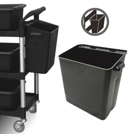 صندوق بلاستك للعربة اسود تايواني 39×25×38 سم