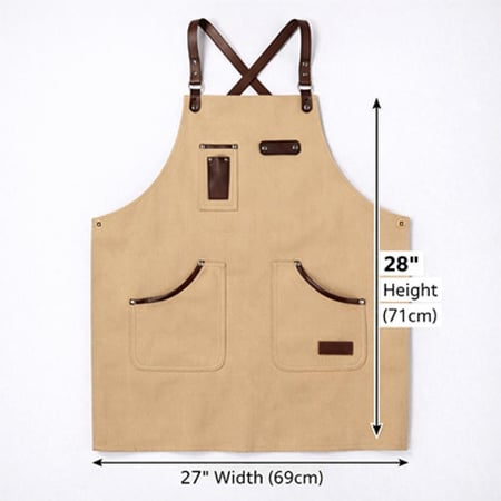 مريلة قماش مع جيوب من شيف براند