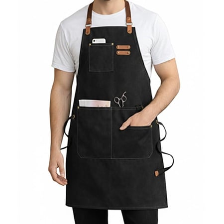 مريلة قماش مع جيوب من شيف براند