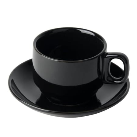 طقم أكواب شاي أسود 6 حبات