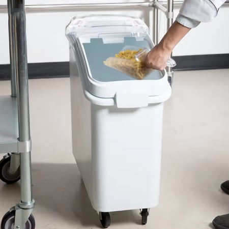 حاحاوية تخزين الرز بكفراوية تخزين مواد غذائية مزودة بعجلات سهلة الحركة