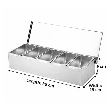 صندوق بهارات استيل 4/5/6 خانات