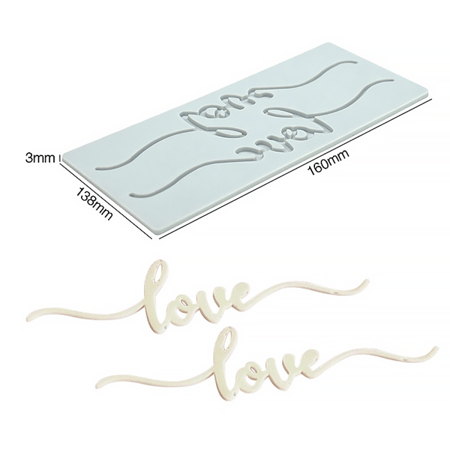 قالب سيلكون لتزيين الطبق 3*138*160  ملم