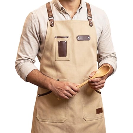 مريلة قماش مع جيوب من شيف براند