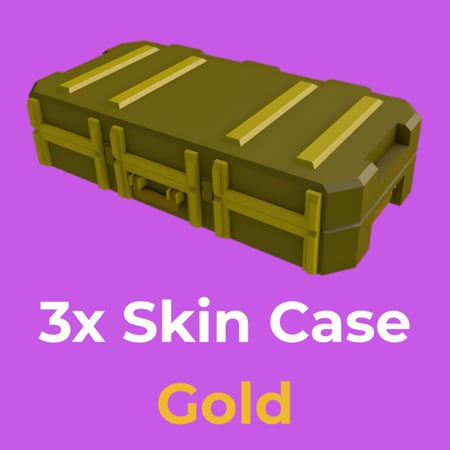 3 صناديق سكنات ذهبية في ماب رايفلز - 3x Gold Skin case in RIVALS