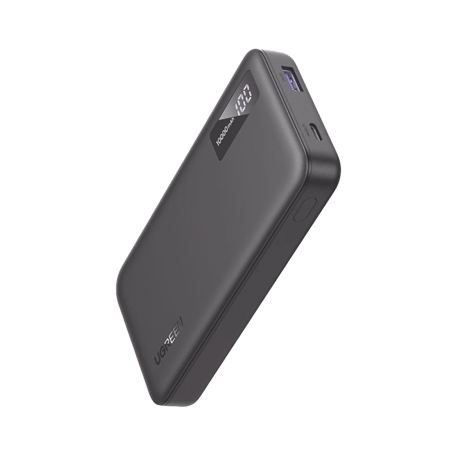 شاحن متنقل يوجرين 10000 مللي أمبير منفذ PD + منفذ USB - أسود