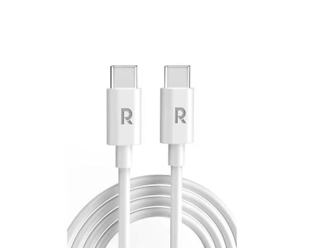 كابل راف باور تايب سي الى تايب سي 1 متر - ابيض