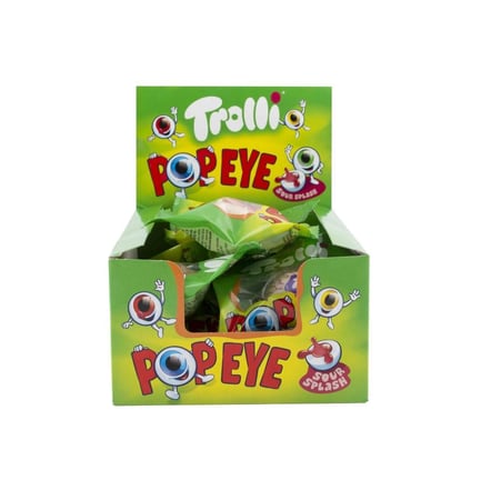 حلا ترولي عين Trolli Popeye Sour Splash – عبوة توزيع