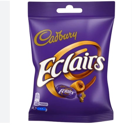 كادبوري إكليــرز شوكولاتة بالحليب والكراميل 130 جم  - Cadbury Eclairs