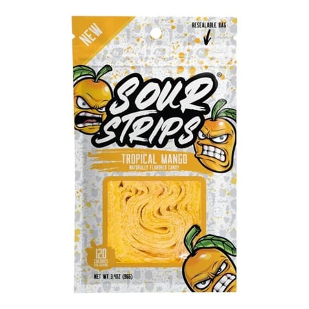 ساور ستربس مانجو استوائي Sour Strips Tropical Mango حامض