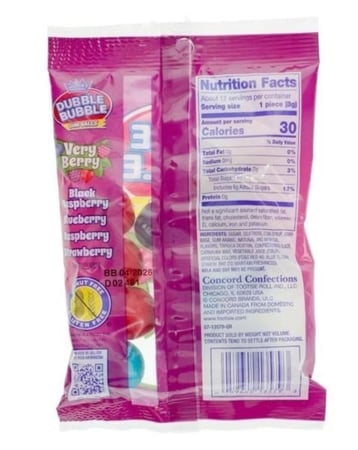 علكة دوبل بابل (دبل بابل) كرات بنكهة التوت المتنوع – Very Berry Gum Balls