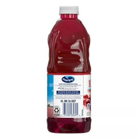 عصير كرانبيري التوت البري الاصلي خالي من السكر من اوشن سبراي 100% (Ocean Spray) 1.89 لتر