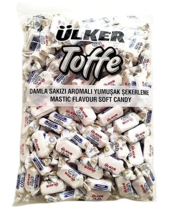 حلوى اولكر توفي بنكهه المستكه الوزن 1كيلو