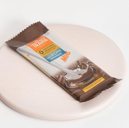شوكولاتة ترابا بالحليب ميني بدون سكر مضاف 20 جم – TRAPA Mini Milk Chocolate