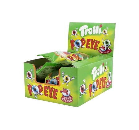 حلا ترولي عين Trolli Popeye Sour Splash – عبوة توزيع