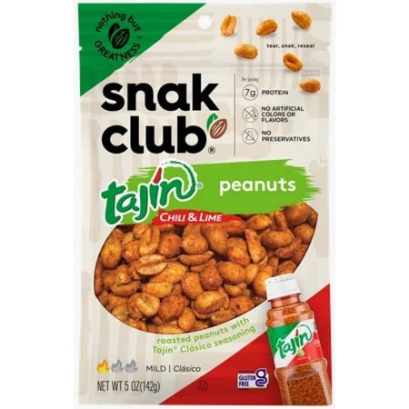 سناك كلوب تاجين فول سوداني 142 جم  — Snak Club Tajín Chili & Lime Peanuts