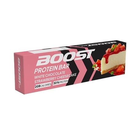 Boost Protein Bar White Chocolate Strawberry Cheesecake  بار بروتين ب